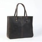 Sac fourre-tout fait main en cuir italien | Le transporteur Merchant Satchel