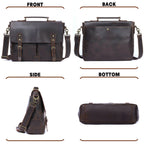 Le Grit-Stone | Sacoche Frontier Dispatch en cuir Crazy Horse fait main