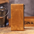 The Silverton Vault | Handgefertigtes Crazy Horse Leder 7.8" langes Portemonnaie & Handy-Clutch