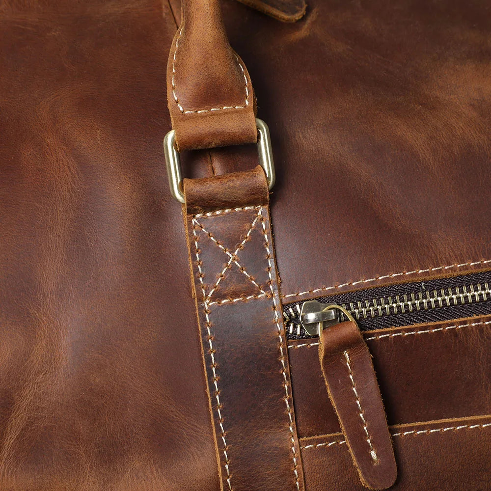 Le Quartermaster | Sac de voyage Frontier en cuir pleine fleur multi-poches