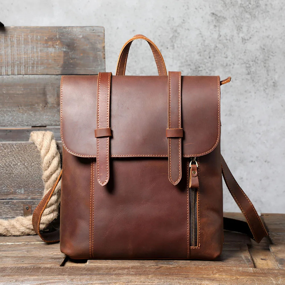 The Range-Runner | Handcrafted Crazy Horse Leather Frontier Rucksack
