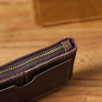 The Scout’s Shilling | Handcrafted Crazy Horse Leather Ultra-Lightweight Mini-Vault