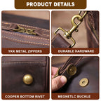 The Iron-Horse | Handgefertigte Overland Duffel aus Crazy Horse Leder