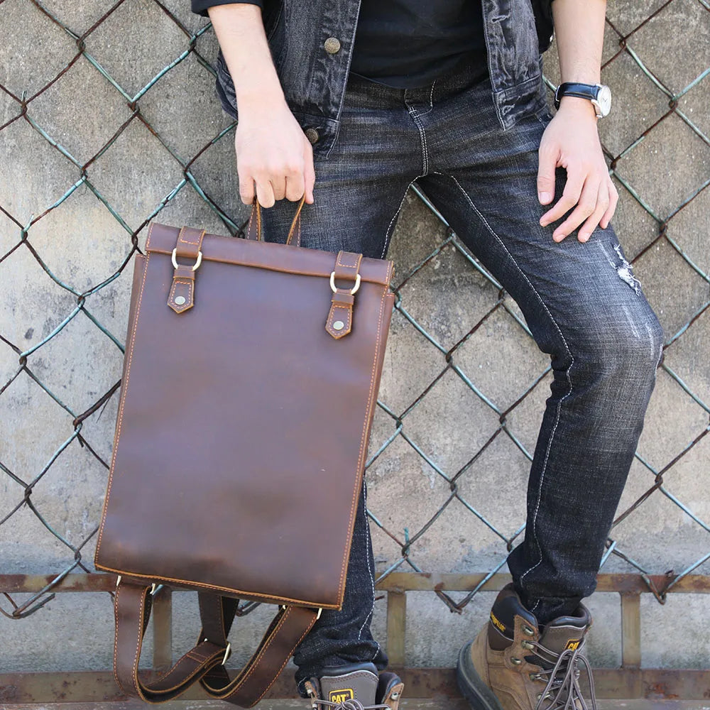 The Ranger | External Frame Crazy Horse Leather Frontier Day-Vault