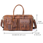 The Iron-Horse | Handgefertigte Overland Duffel aus Crazy Horse Leder