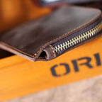 The Stagecoach | Handcrafted Crazy Horse Leather Mini-Vault & YKK Secure Pouch