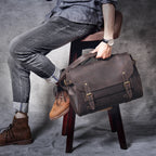 The Pony Express | Sac bandoulière Frontier en cuir Crazy Horse fait à la main
