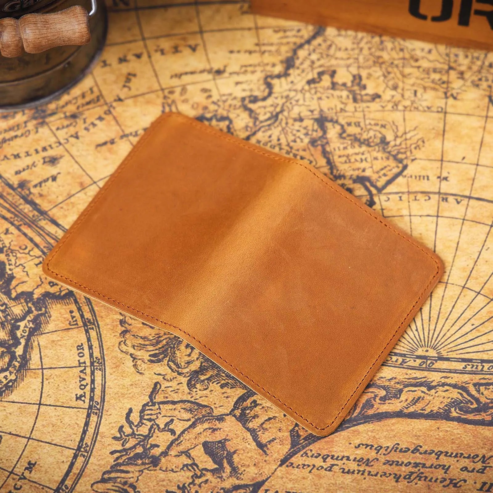 The Trail-Bit | Handcrafted Crazy Horse Leather Frontier Card Pouch