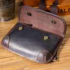The Sentry | Sac bandoulière Hard-Frame Frontier en cuir Crazy Horse