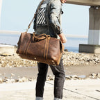 Le Dreadnought | Sac de voyage Frontier Premium en cuir pleine fleur de 50 cm