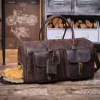 The Iron-Horse | Handgefertigte Overland Duffel aus Crazy Horse Leder