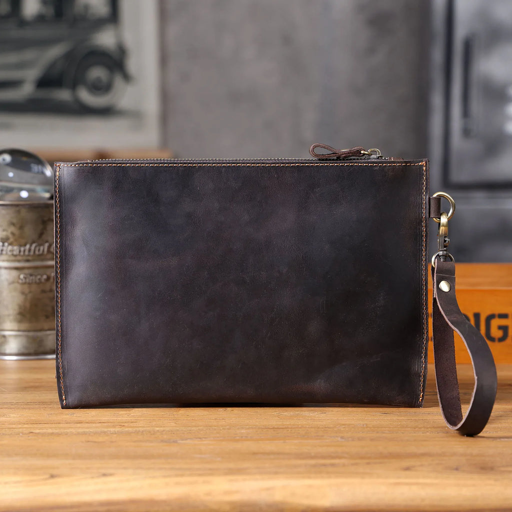 The Blackwood Strongbox | First-Layer Genuine Leather Structured Executive Vault