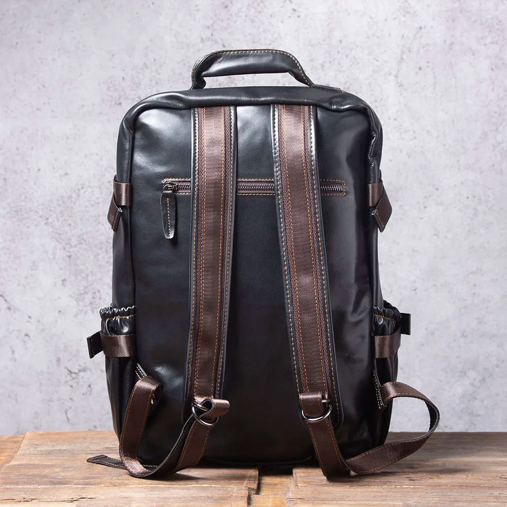 Le Wayfinder | Sac de jour Frontier décontracté en peau de vache fait main