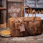 The Iron-Horse | Handgefertigte Overland Duffel aus Crazy Horse Leder