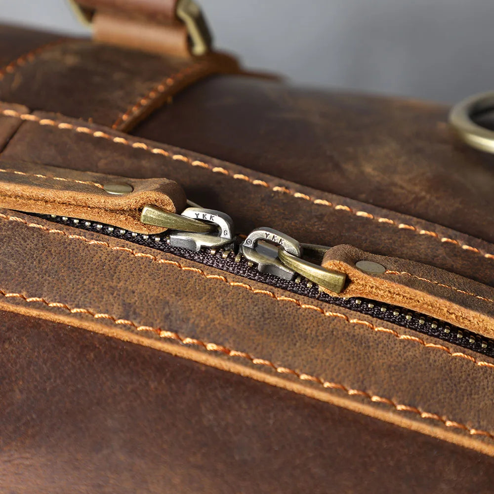 Le Dreadnought | Sac de voyage Frontier Premium en cuir pleine fleur de 50 cm