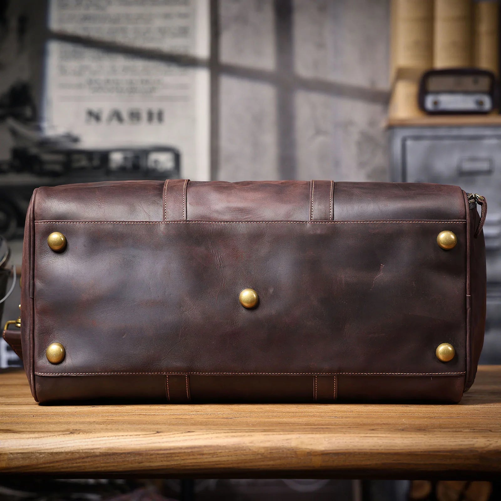 The Artisan | Handcrafted Full-Grain Leather Frontier Weekender