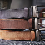 The Drover | Verdickter italienischer Rindsleder Frontier Jeansgürtel