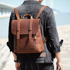 Der Range-Runner | Handgefertigter Frontier-Rucksack aus Crazy Horse Leder