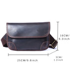 The Sentry | Sac bandoulière Hard-Frame Frontier en cuir Crazy Horse
