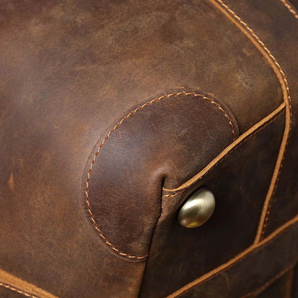 Le Dreadnought | Sac de voyage Frontier Premium en cuir pleine fleur de 50 cm