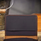 The Trail-Bit | Handcrafted Crazy Horse Leather Frontier Card Pouch