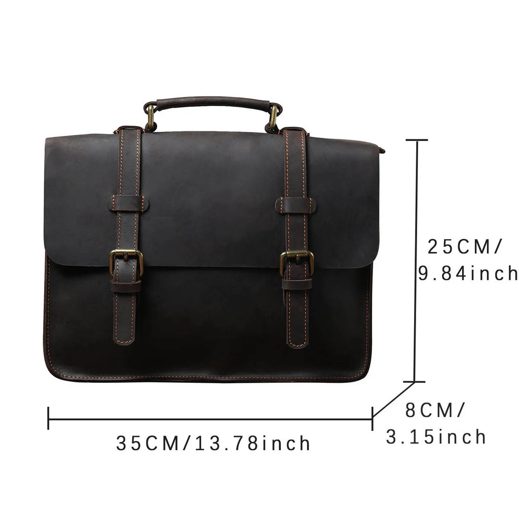 The Ambassador | Handcrafted Crazy Horse Leather 3-in-1 Frontier Convertible & Backpack