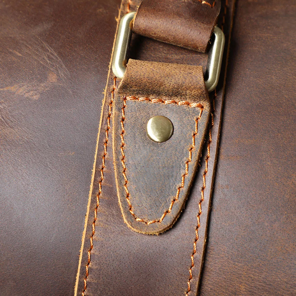 Le Dreadnought | Sac de voyage Frontier Premium en cuir pleine fleur de 50 cm