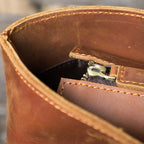 Handmade Italian Leather Shoulder Bag | The Surveyor Vintage Satchel