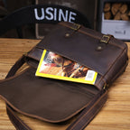 Le Sentry Messenger | Sac à bandoulière en cuir italien fait main