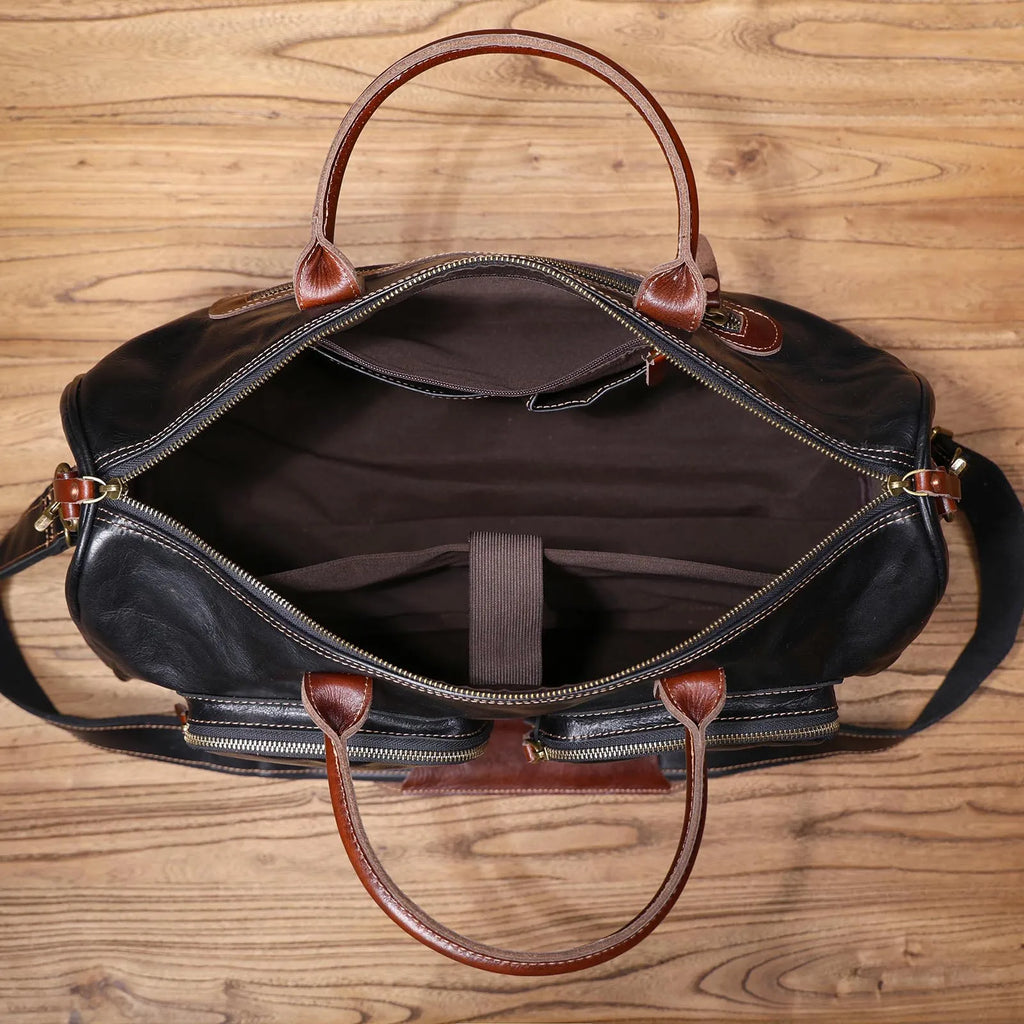 The Outbound | Sac de voyage et weekender Frontier 19 pouces en cuir de vache italien