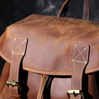 The Overland | External Frame Crazy Horse Leather 35L Frontier Rucksack