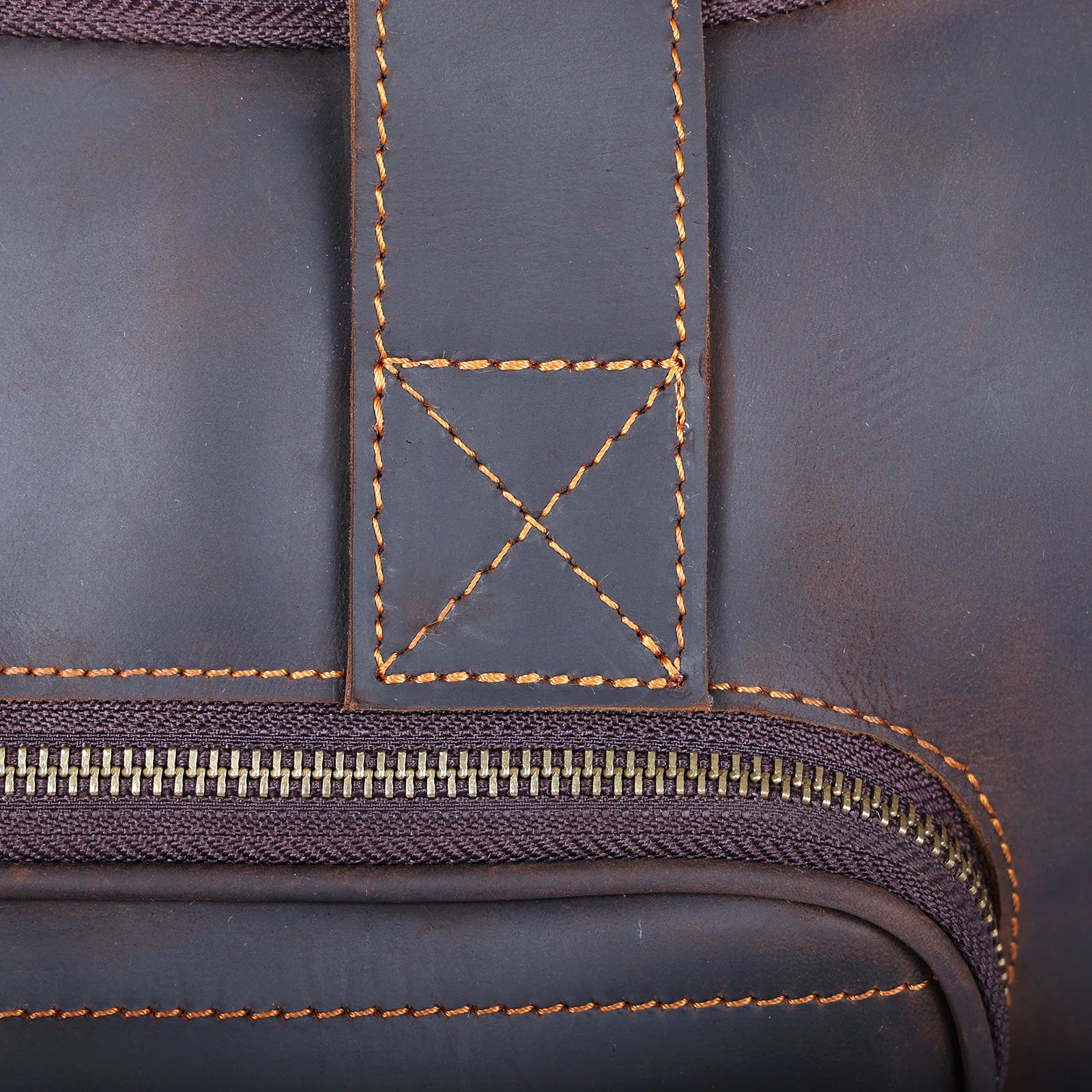 The Short-Haul | Handgefertigte Crazy Horse Leder 16" Frontier Stage-Bag