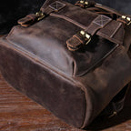 The Overland | External Frame Crazy Horse Leather 35L Frontier Rucksack