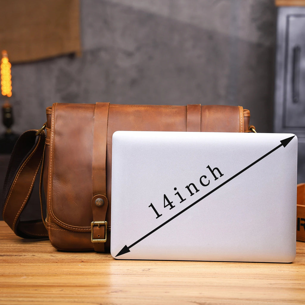 Le Sentry Messenger | Sac à bandoulière en cuir italien fait main