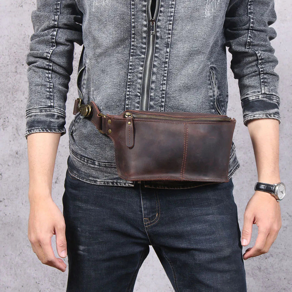 The Outrider | Handcrafted Crazy Horse Leather Frontier Scout-Sling