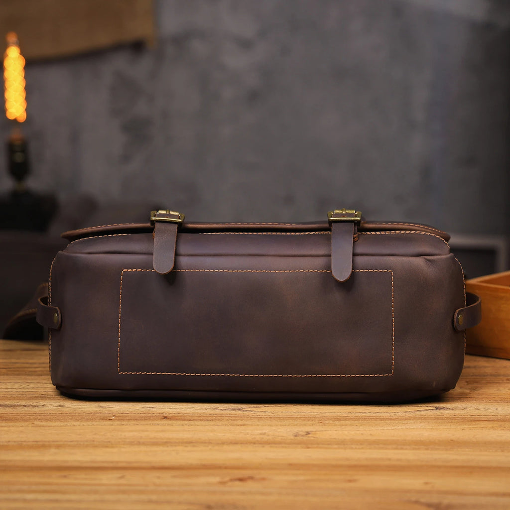 Le Sentry Messenger | Sac à bandoulière en cuir italien fait main