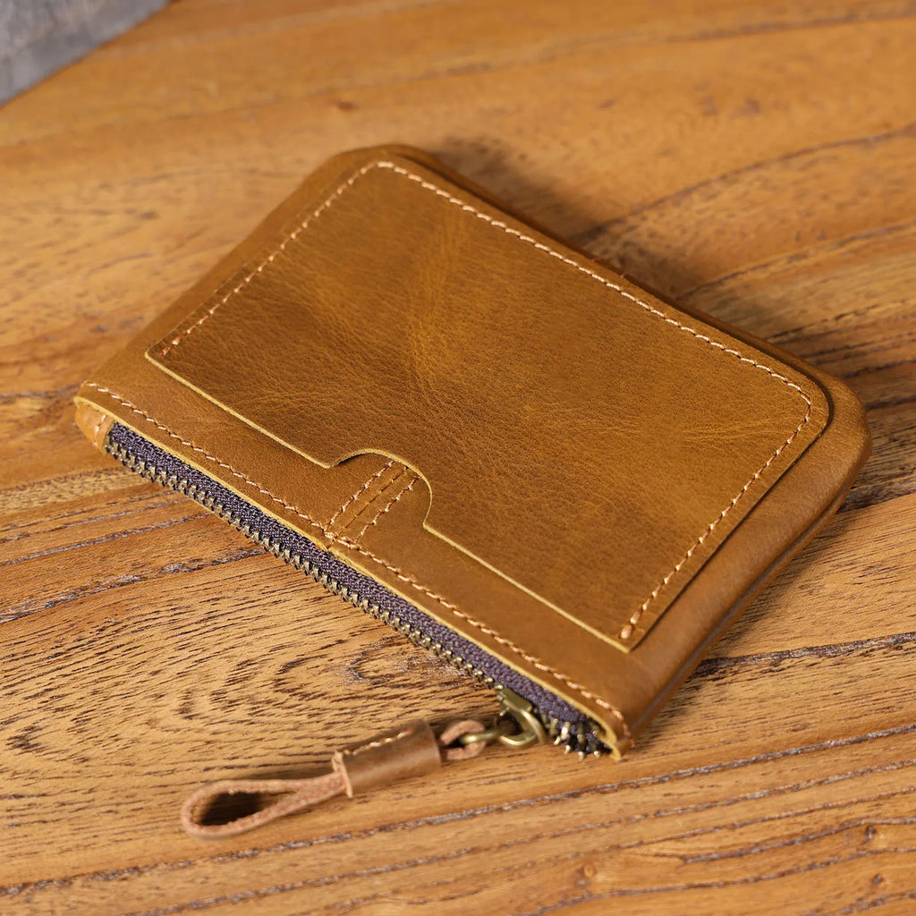 The Scout’s Shilling | Handcrafted Crazy Horse Leather Ultra-Lightweight Mini-Vault