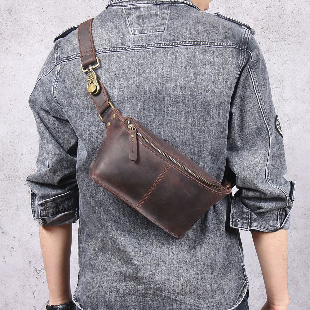 The Outrider | Handcrafted Crazy Horse Leather Frontier Scout-Sling