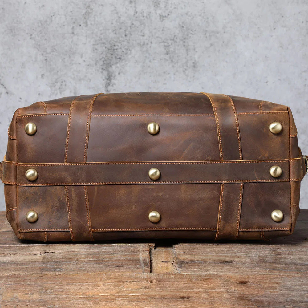 Le Dreadnought | Sac de voyage Frontier Premium en cuir pleine fleur de 50 cm