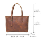 Handmade Italian Leather Shoulder Bag | The Surveyor Vintage Satchel