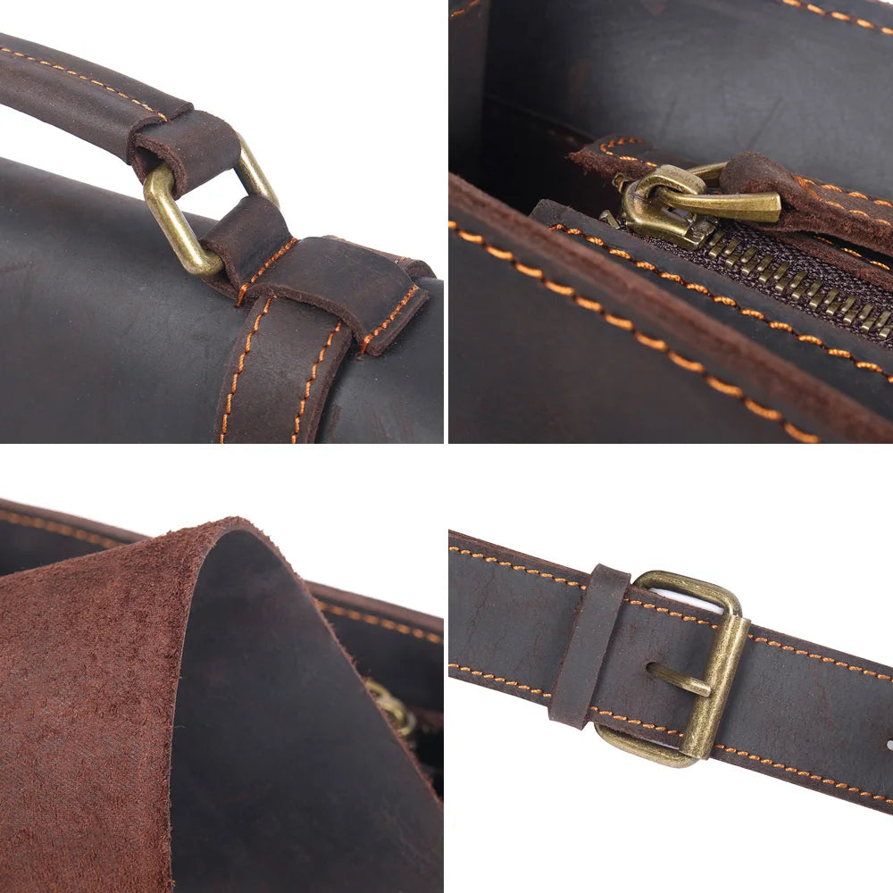 The Ambassador | Handcrafted Crazy Horse Leather 3-in-1 Frontier Convertible & Backpack