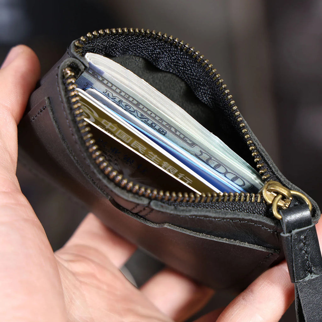 The Scout’s Shilling | Handcrafted Crazy Horse Leather Ultra-Lightweight Mini-Vault