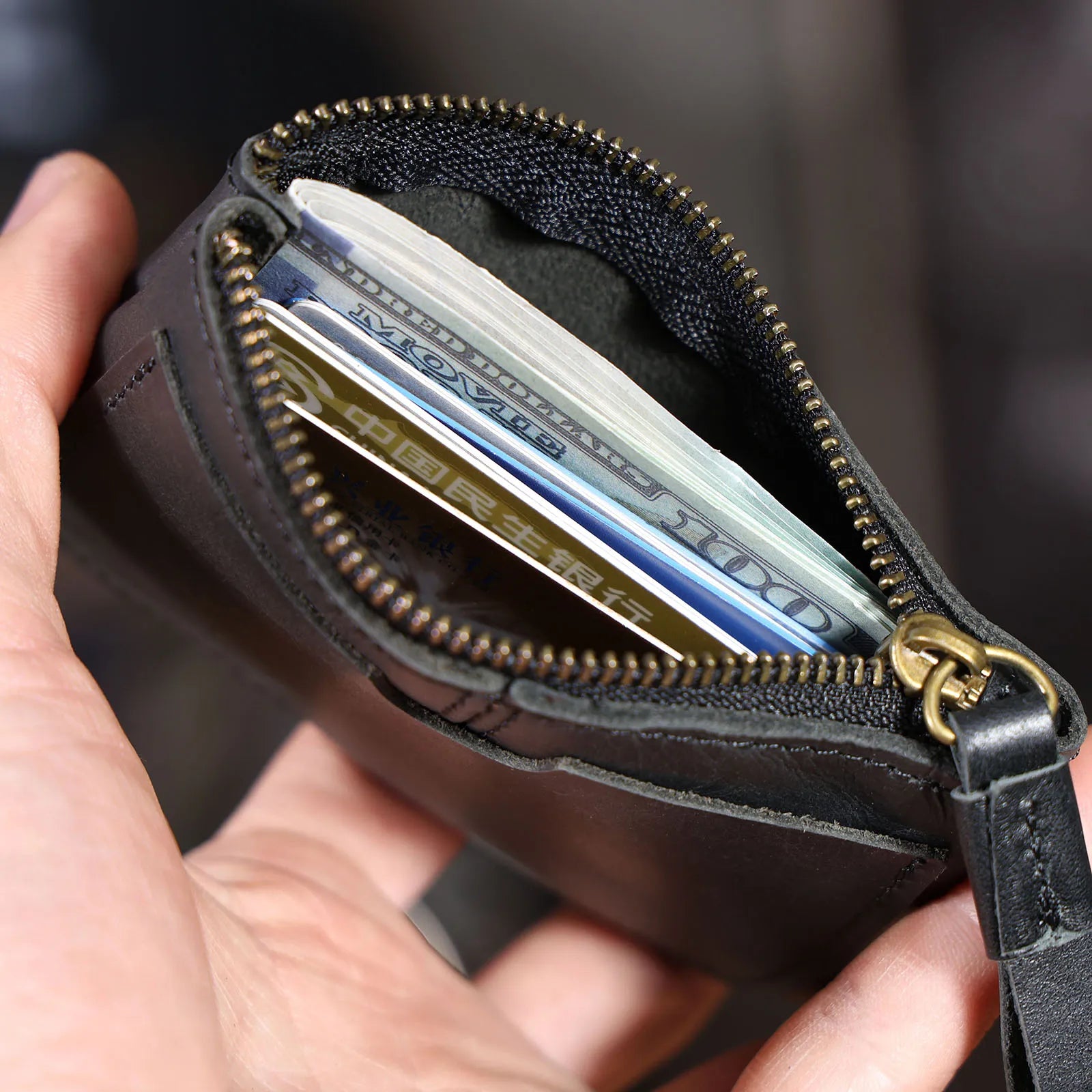 The Scout’s Shilling | Handcrafted Crazy Horse Leather Ultra-Lightweight Mini-Vault