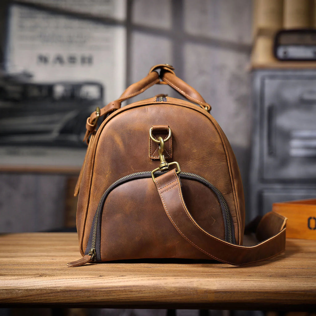 The Artisan | Handcrafted Full-Grain Leather Frontier Weekender