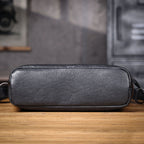 The Iron-Oak | Natural Vegetable-Tanned Leather Minimalist Courier & Laptop Bag