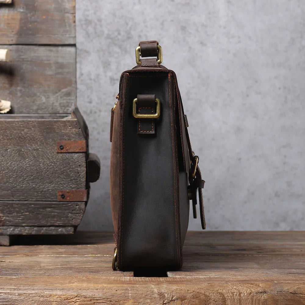 The Ambassador | Handcrafted Crazy Horse Leather 3-in-1 Frontier Convertible & Backpack