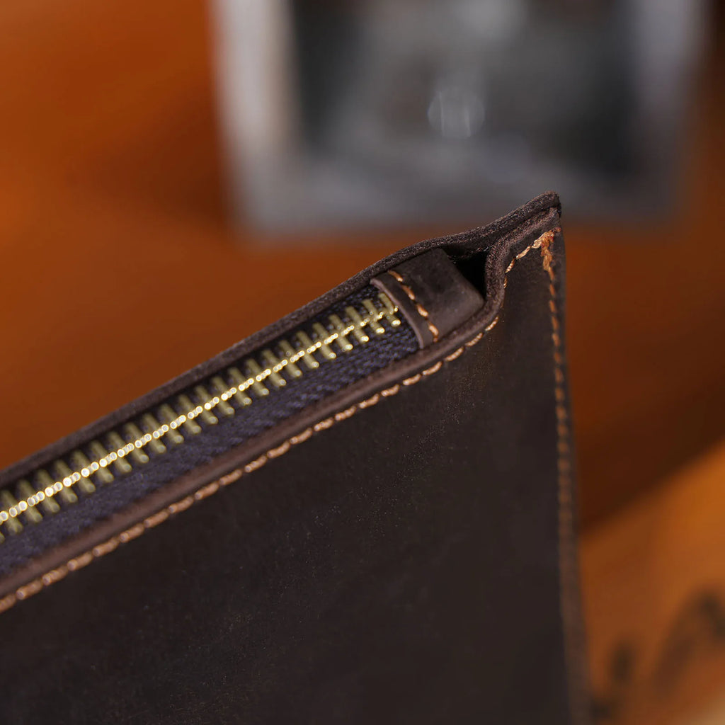 The Blackwood Strongbox | First-Layer Genuine Leather Structured Executive Vault