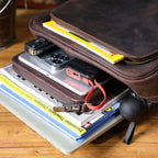 Le sac à dos en cuir « Crazy Horse » fait main The Fortress Scout-Pack pour ordinateur portable 15 pouces