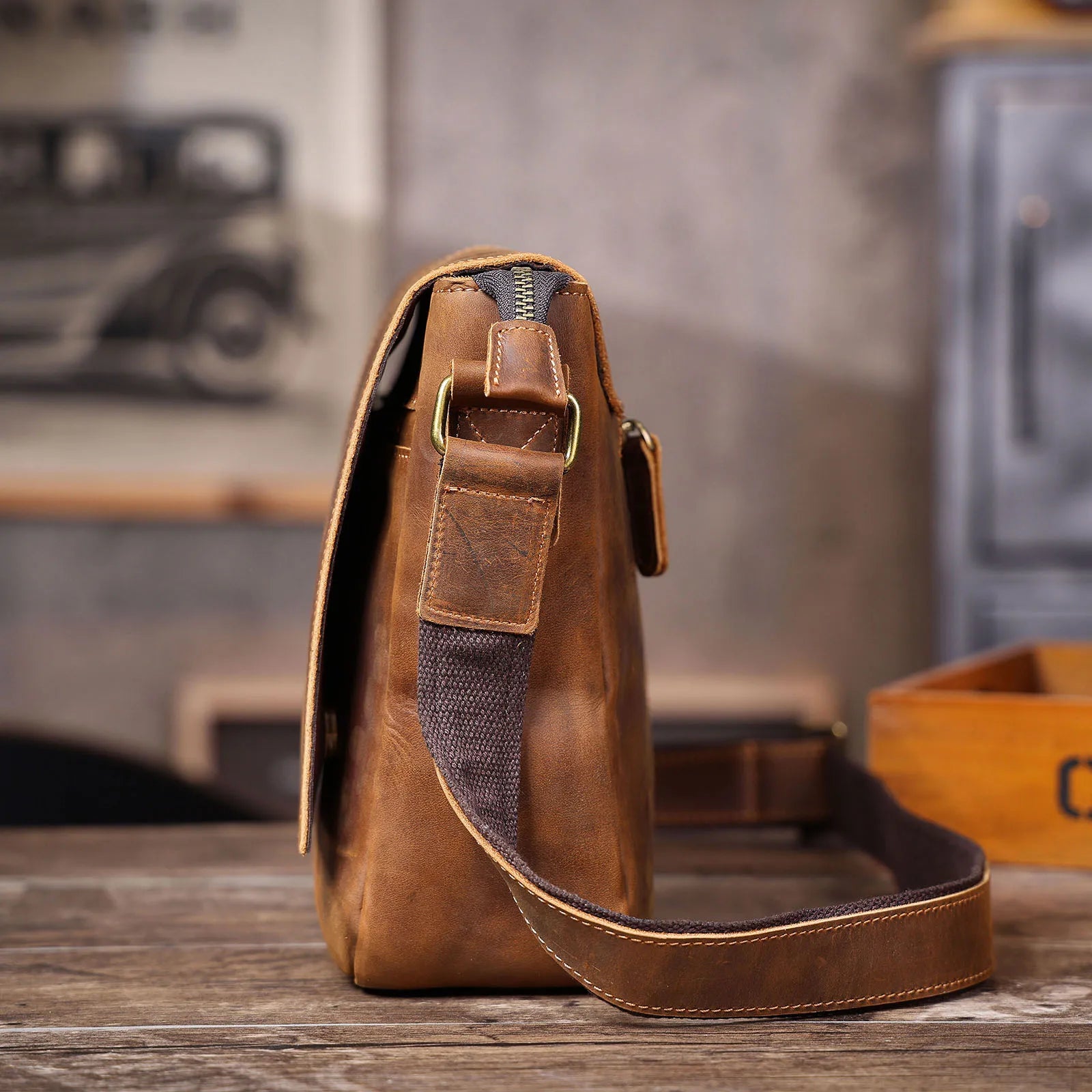 The Gallows Dispatch | Handcrafted Crazy Horse Leather 15" Executive Satchel
