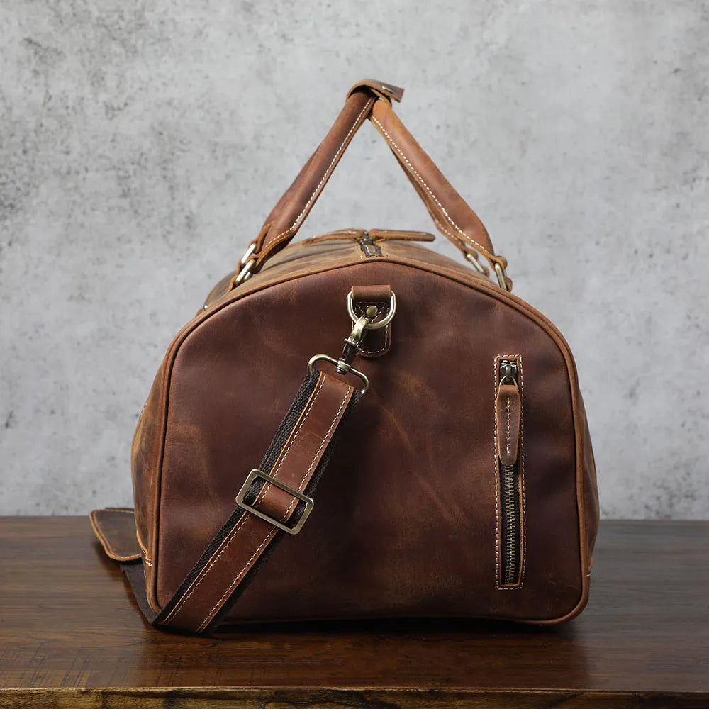 Le Quartermaster | Sac de voyage Frontier en cuir pleine fleur multi-poches